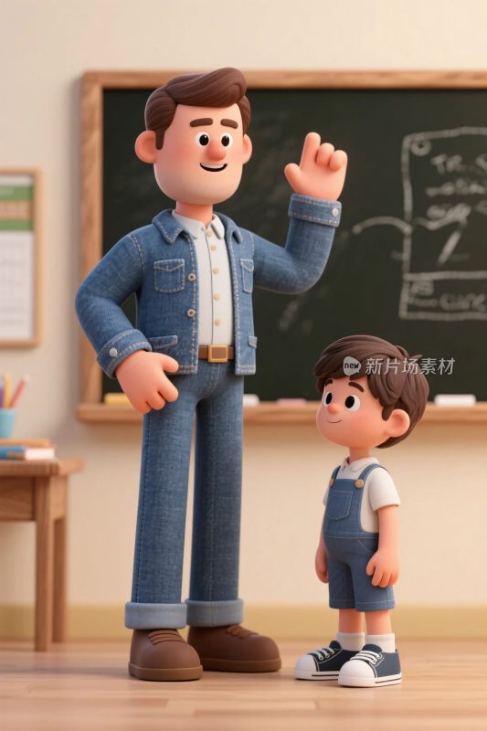 课堂卡通角色互动