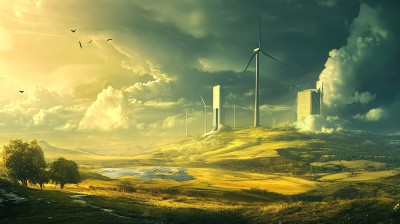 大地山峦风车 大地山峦风车