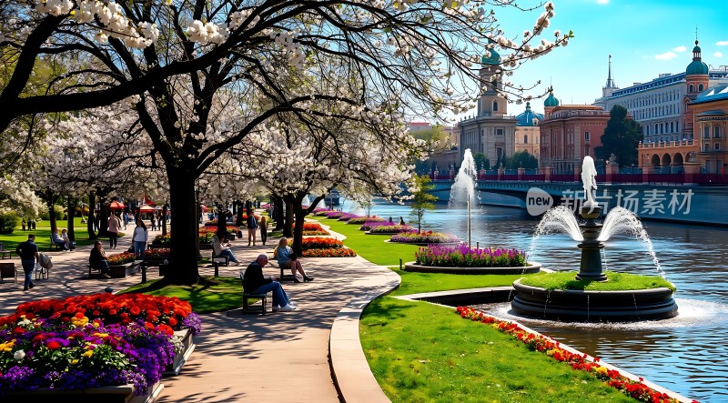 春日河畔公园美景