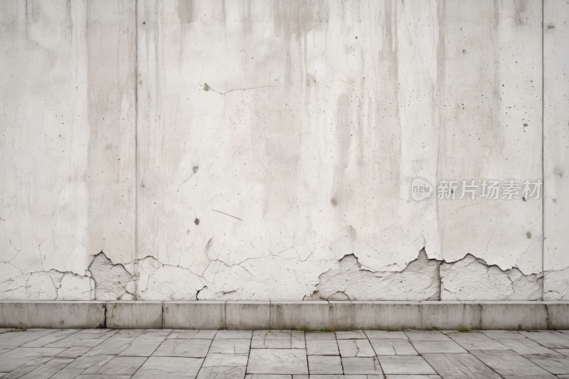 街道混凝土白墙背景图片
