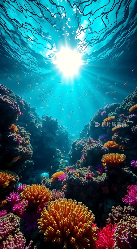 阳光下的海底世界