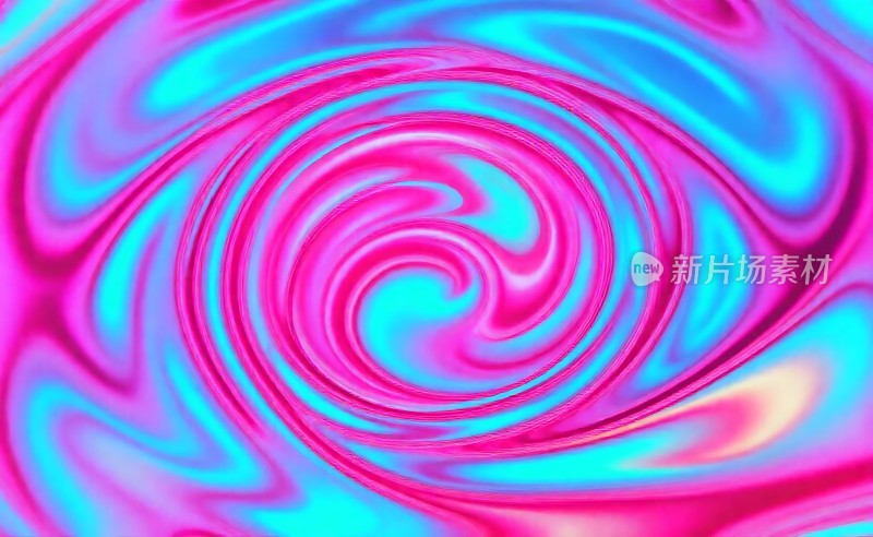 迷幻漩涡粉蓝交织的色彩风暴