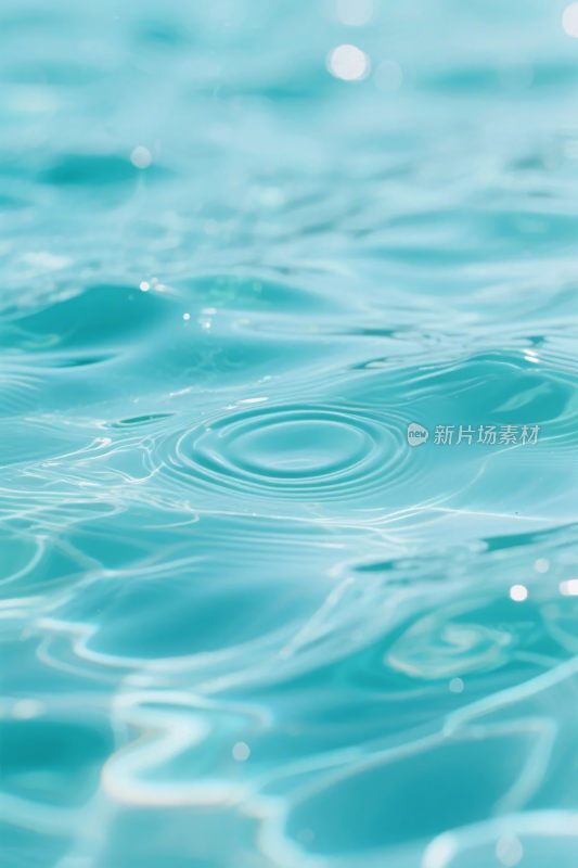蓝色水波涟漪图