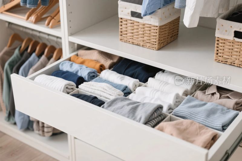 衣物收纳抽屉图