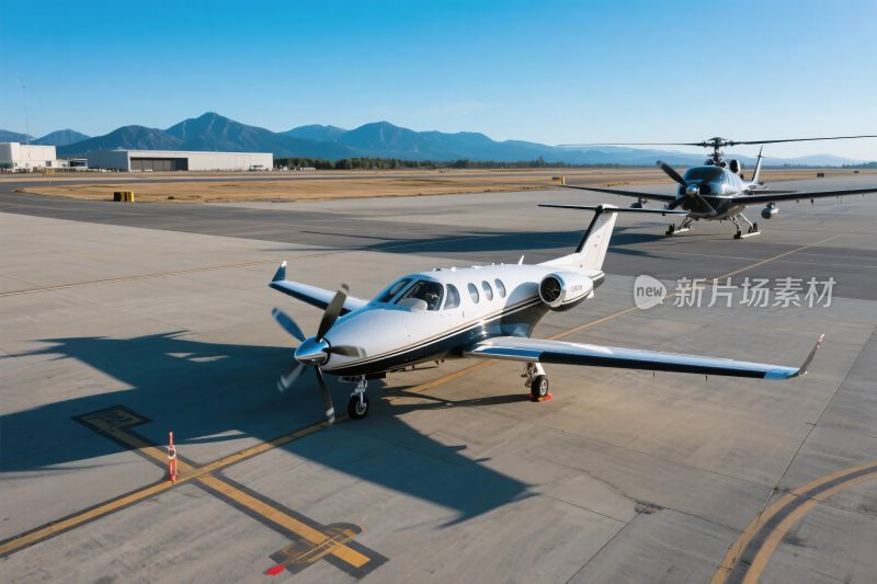 机场飞机停放实景