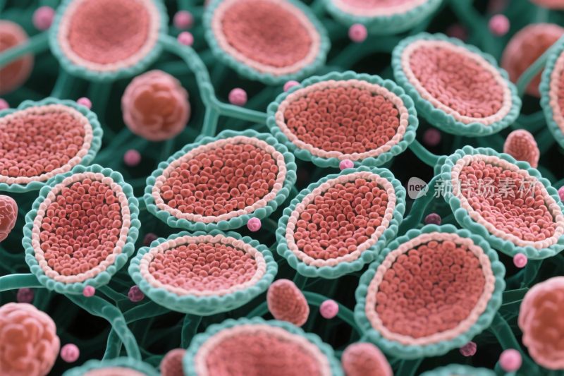 微观细胞微生物图