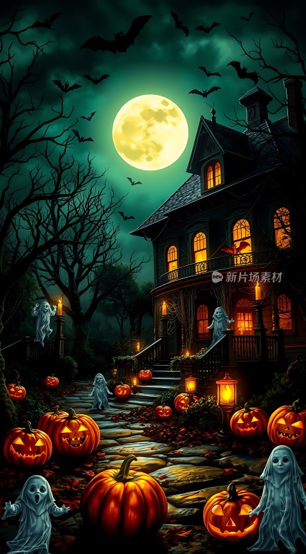 万圣节之夜鬼屋惊魂