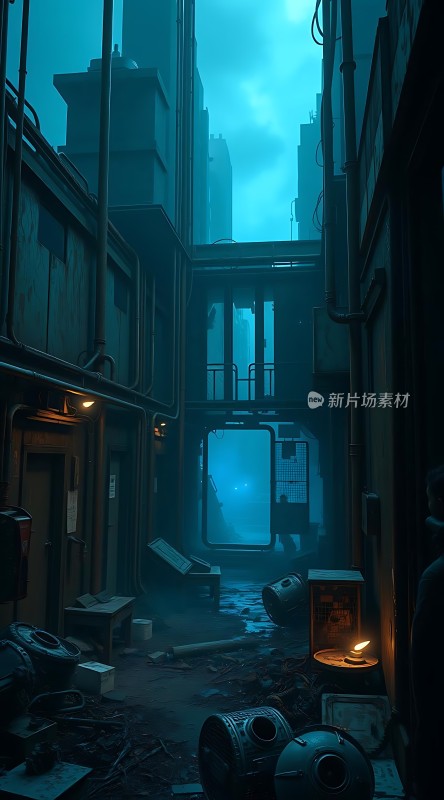 废弃都市中的神秘通道