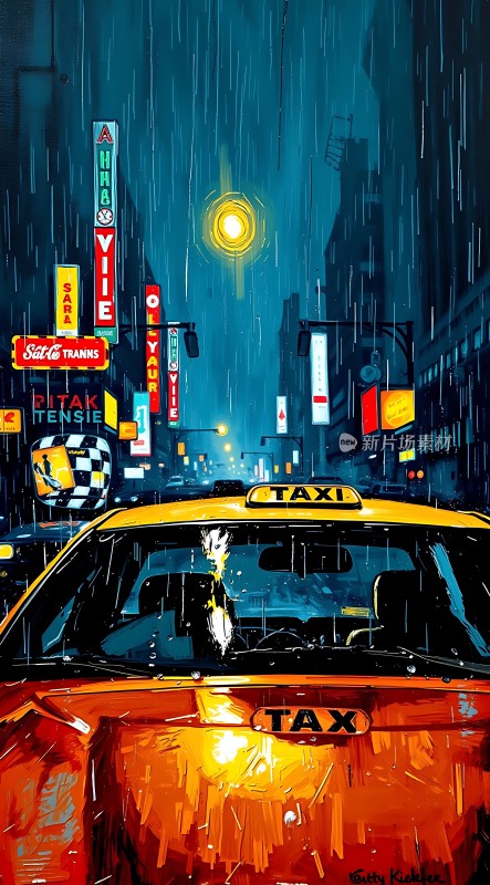雨夜出租车