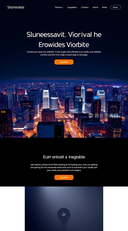 城市夜景下的现代建筑群展现繁华都市魅力