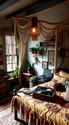 复古卧室温馨舒适绿植环绕音乐相伴 复古卧室温馨舒适绿植环绕音乐相伴