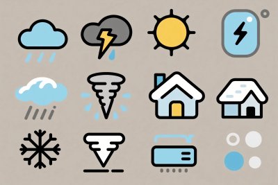 天气图标元素 天气图标元素