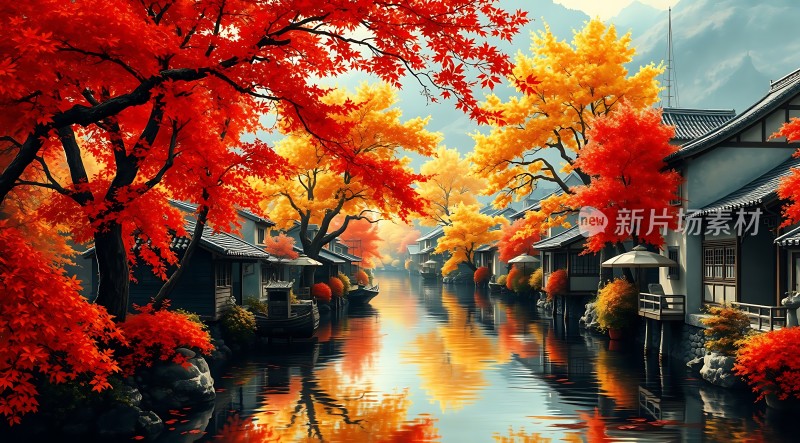 秋日古街水乡情