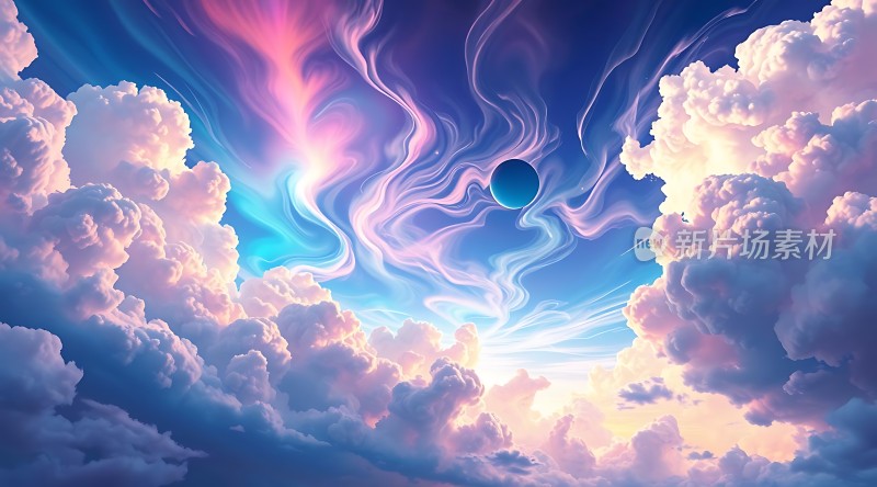 梦幻天空下的神秘星球