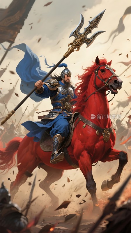 战马奔腾将军威武