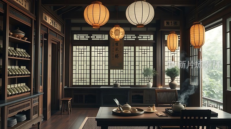 古风茶室雅致静好
