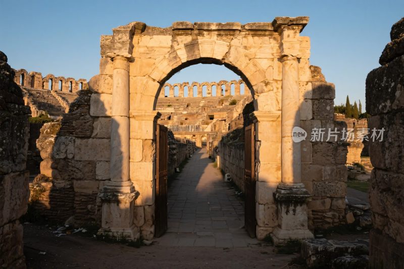 古老石拱门遗迹