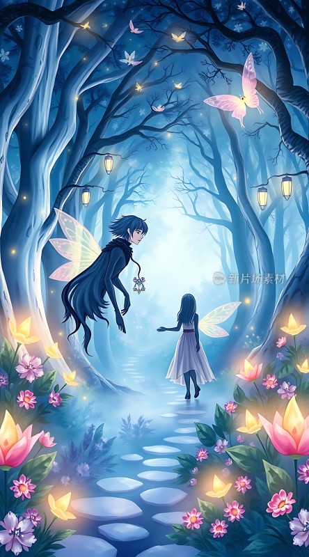 夜幕下的精灵之舞