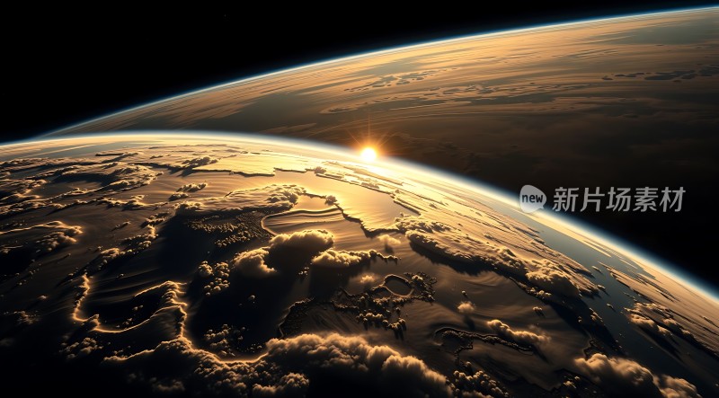 地球日出景象
