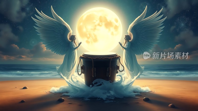 天使守护神秘鼓