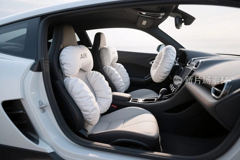汽车安全气囊展示画面