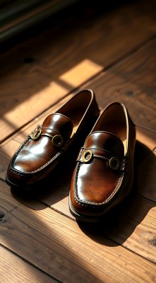 阳光下的棕色皮鞋 阳光下的棕色皮鞋