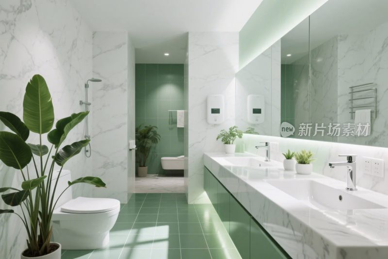 现代简约卫生间场景