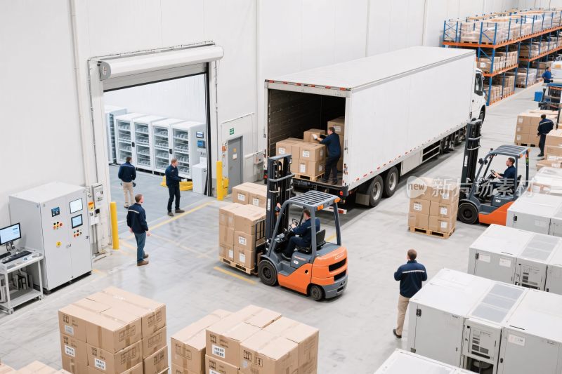 仓库货物装卸场景