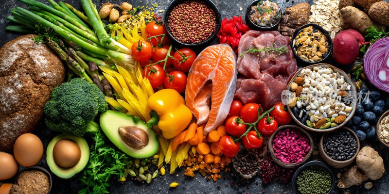 丰富多样的健康食材集合