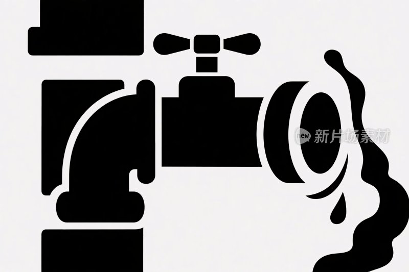 水龙头阀门插画