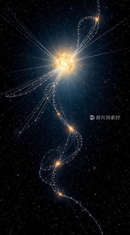 星云中的神秘光线之旅