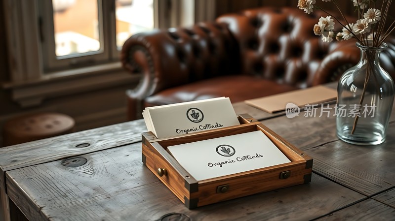 有机咖啡商务洽谈环境