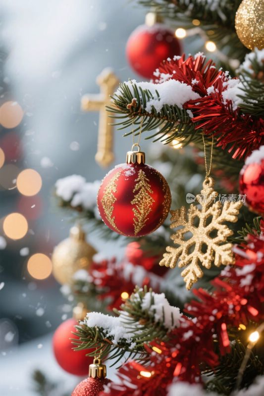 奢华圣诞装饰树