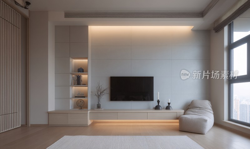 现代简约风客厅室内场景