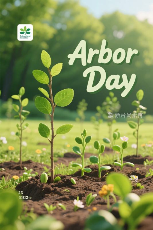植树节宣传插画