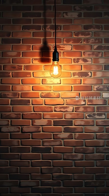 砖墙上的暖光