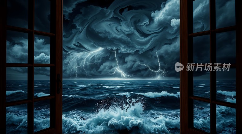 暴风雨中的海洋