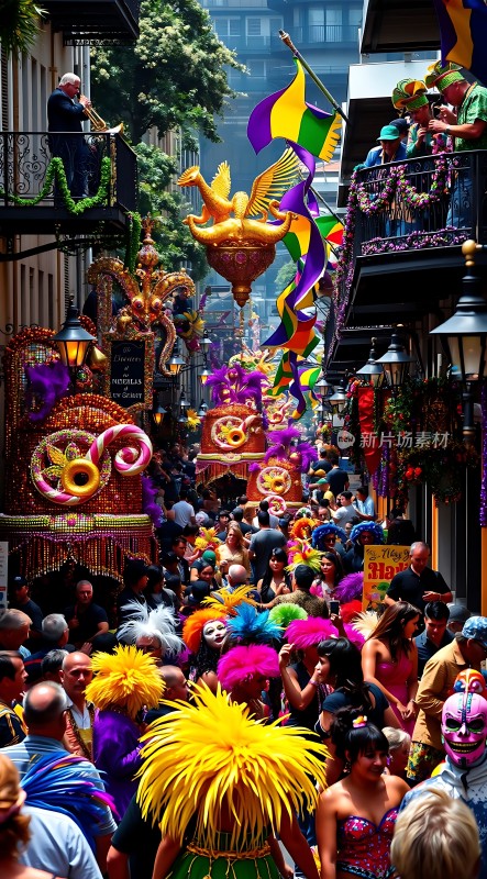 狂欢节上的欢乐游行