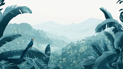 热带雨林插画 热带雨林插画