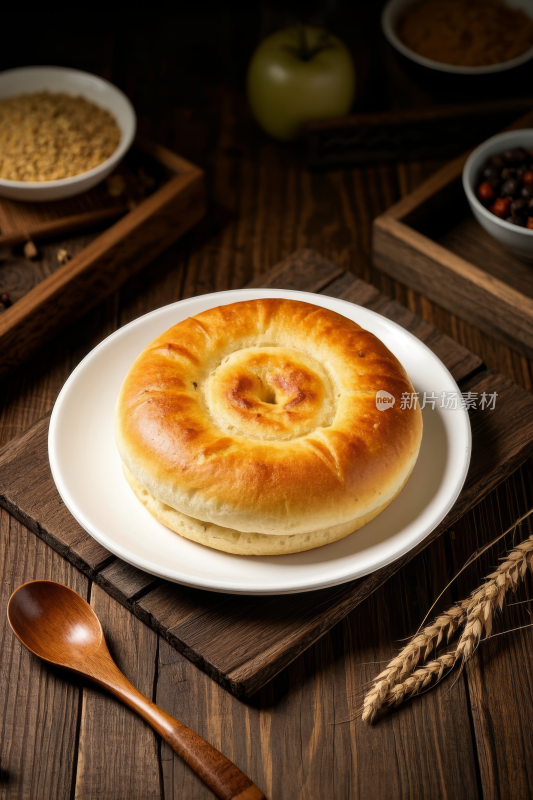 锅盔中国传统经典美食中式家常美味食物