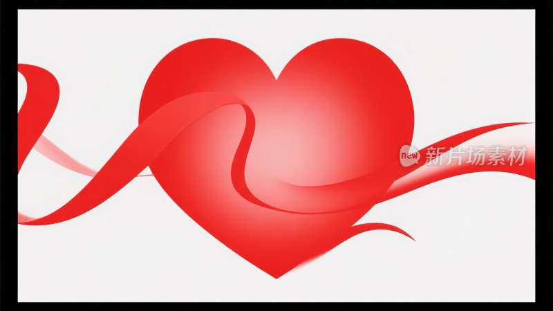 红色爱心宣传守护公益广告