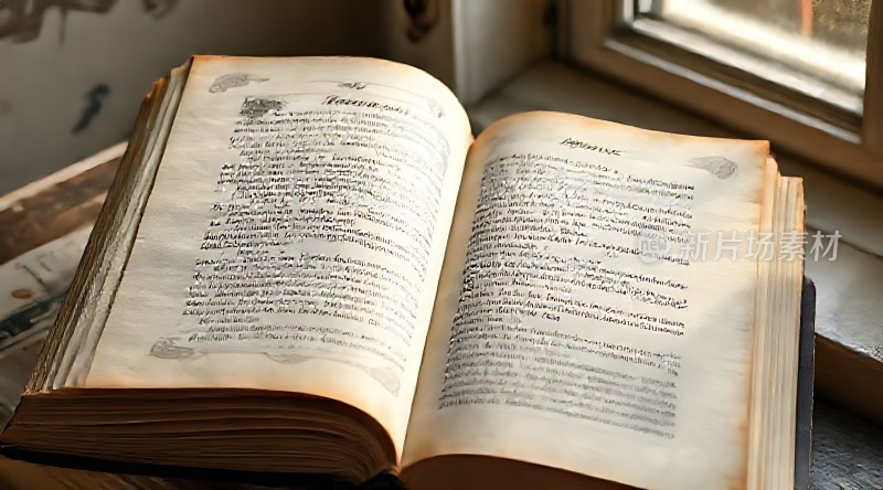 古旧书籍静候时光流逝