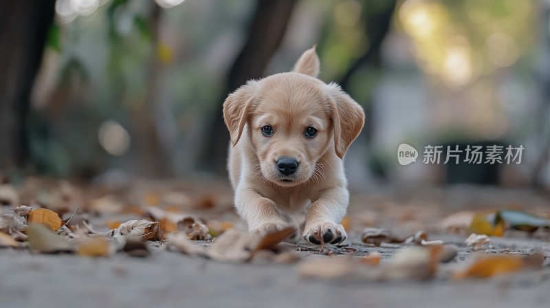 可爱的金毛幼犬