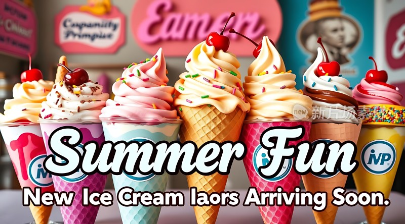 夏日冰爽乐趣新品冰淇淋即将上市