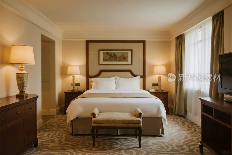 豪华酒店客房场景