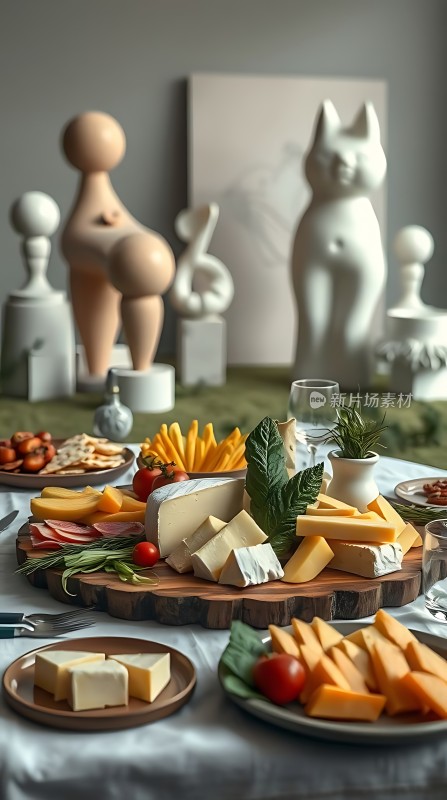 奶酪拼盘艺术摆设
