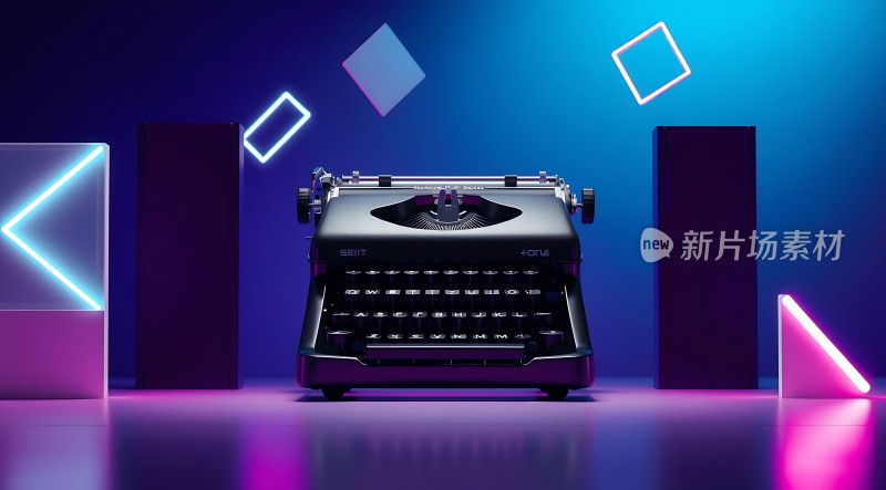 复古打字机与新片场素材的结合