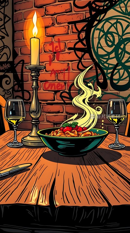 烛光晚餐浪漫时刻