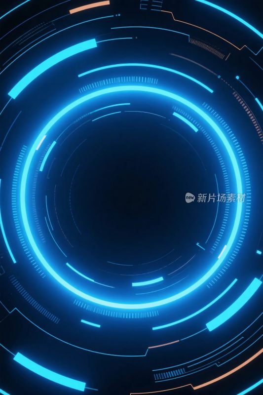 科技感环形光效背景