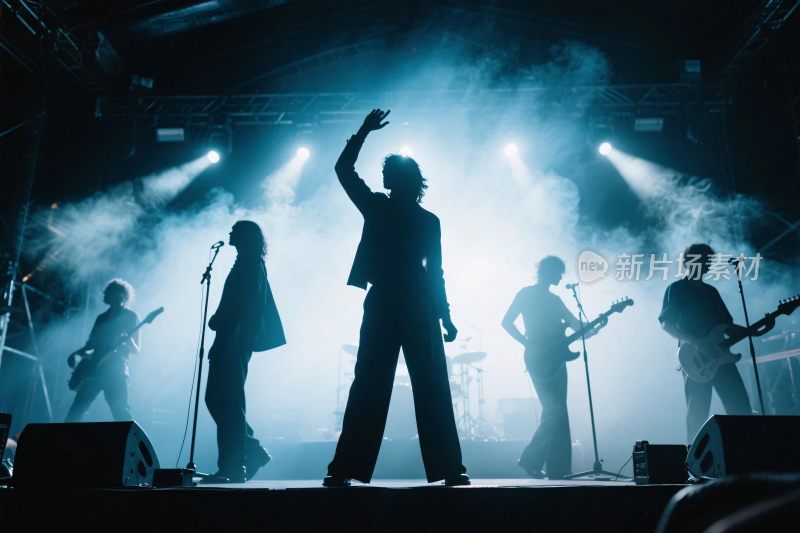 乐队舞台演出场景